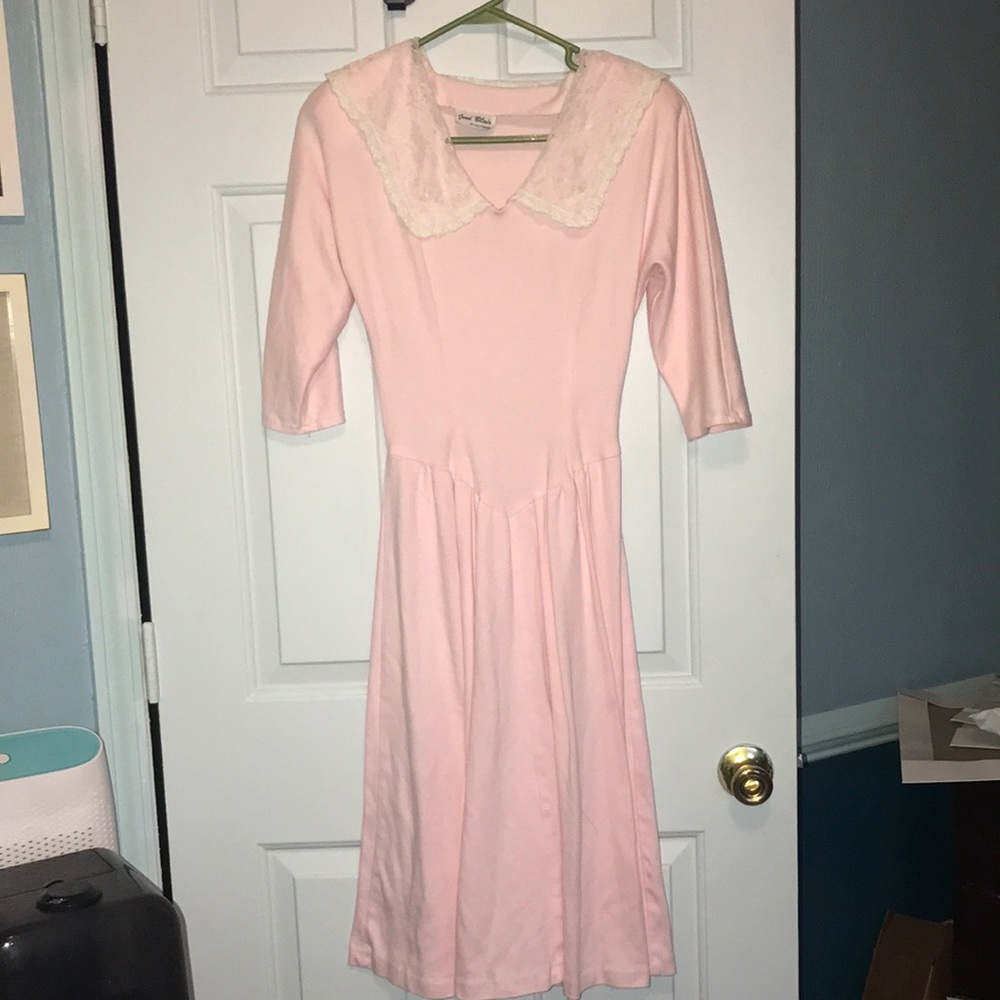 Vintage 80’s pink dress juniors size 7